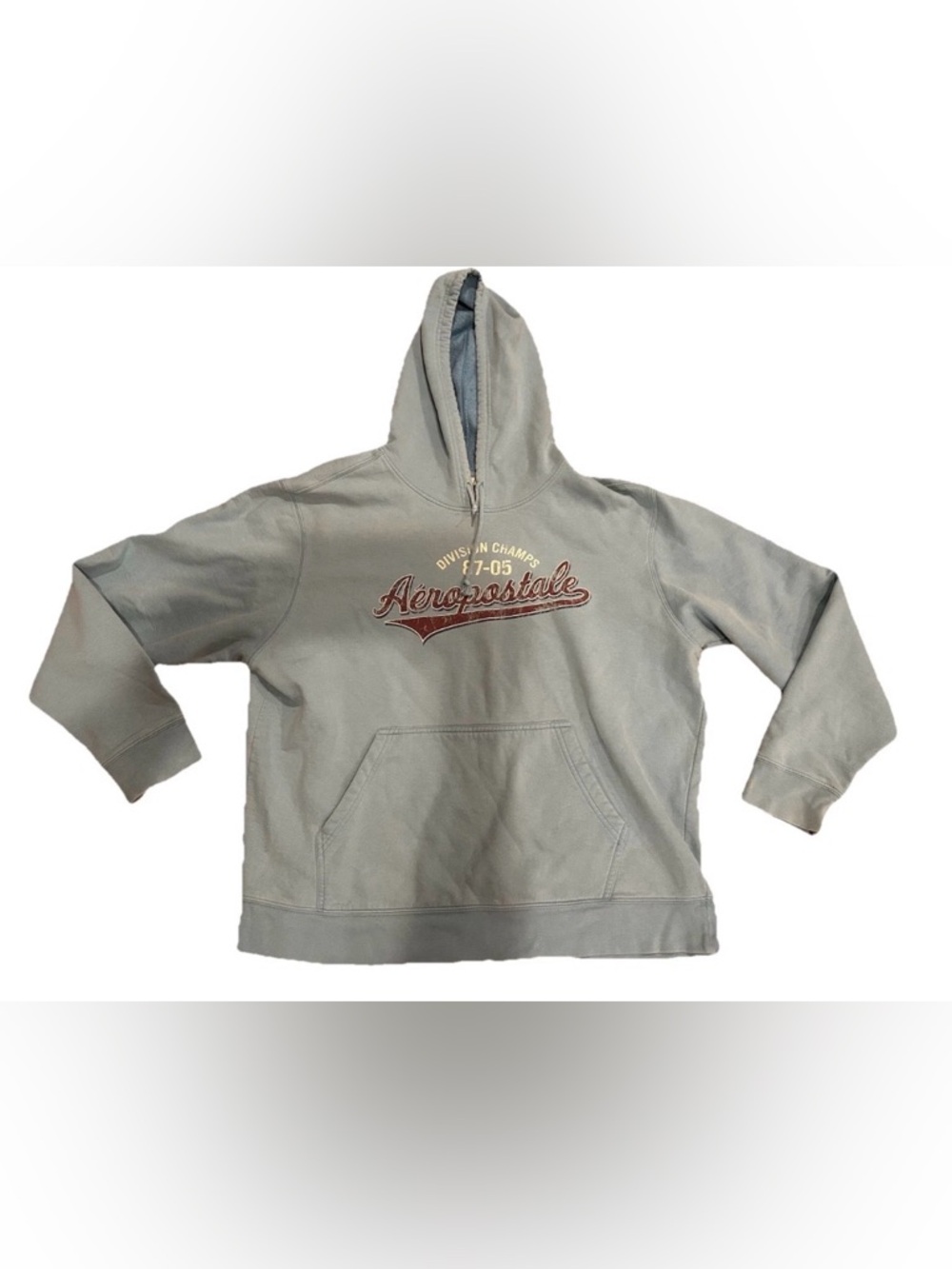 Vintage Aeropostale Hoodie Womens‎ XL Spellout Division Champs 87-05 Pullover